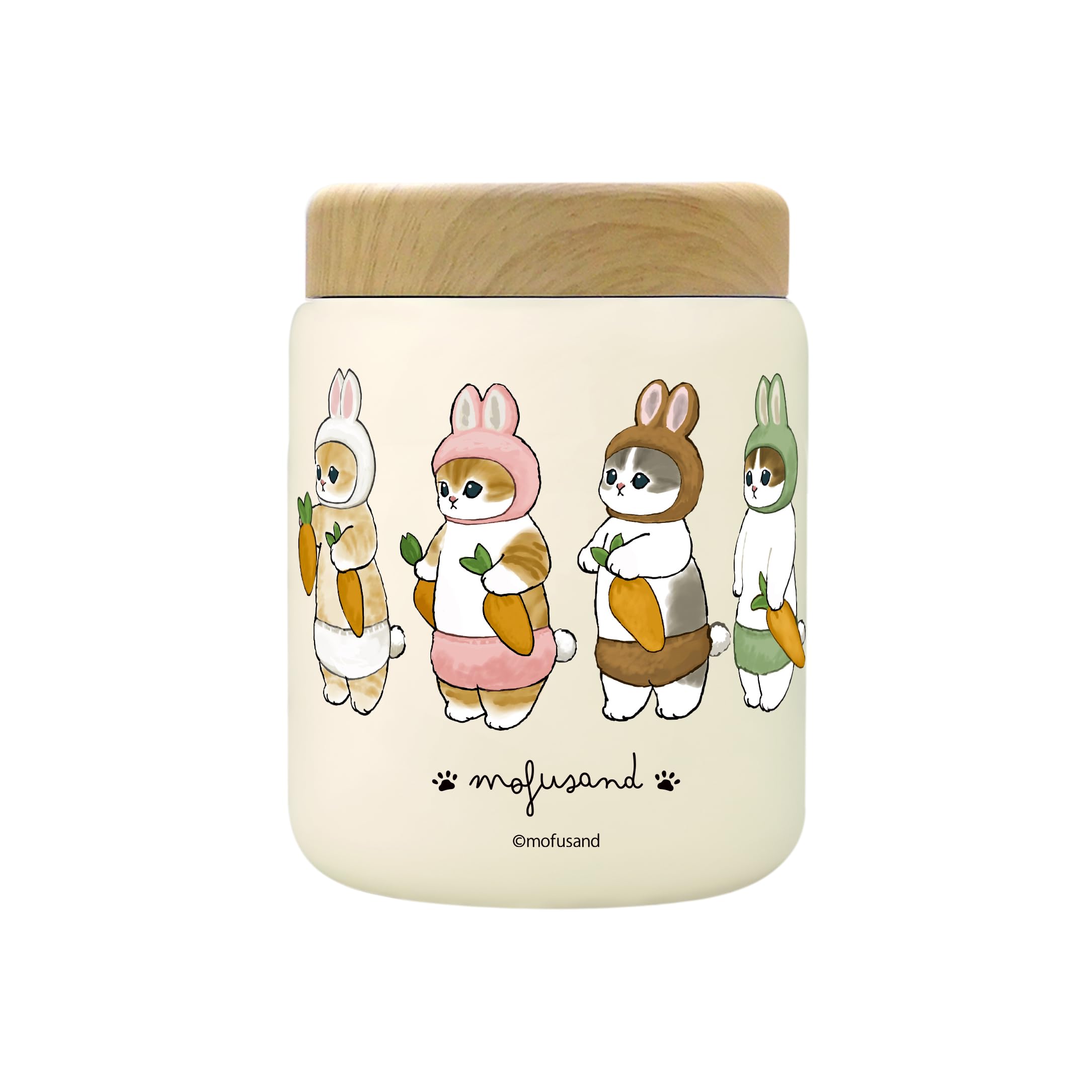 Amazon｜mofusand 真空二重 ステンレス スープポット 400ml 【 うさ